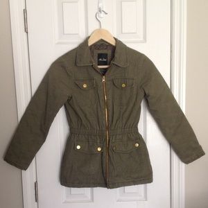 Green Jacket Reversable Glitter Heart Patch